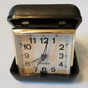 Vintage Westclox Alarm Wind-up Analog Travel Clock